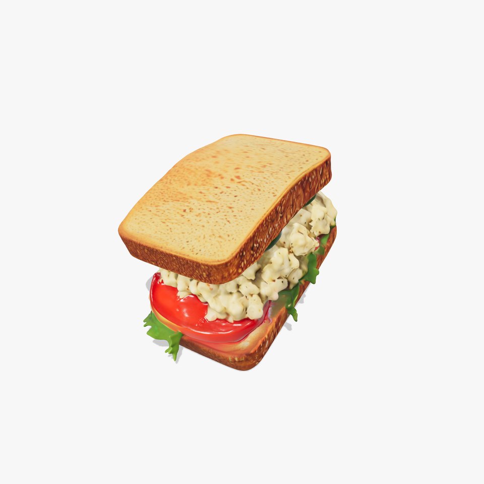 Chicken Salad Sandwich D Model Pack for Realistic Rendering
